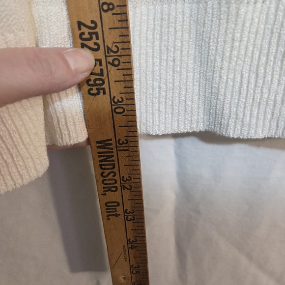 Armani Exchange Lg White Checker Sheer Knit Tank NWT - Picture 12 of 12